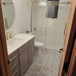 486508401_667265266239049_4770845428930357477_n A completed bathroom remodel featuring a custom tile job
