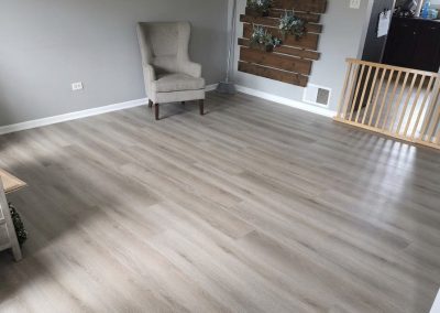 Newly installed LVP flooring